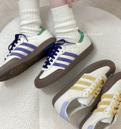 Adidas Samba Core Purple Green Sneakers