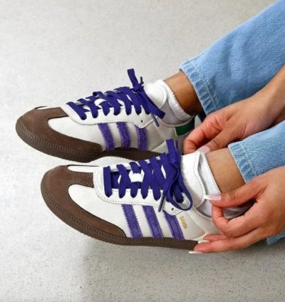 Adidas Samba Core Purple Green Sneakers