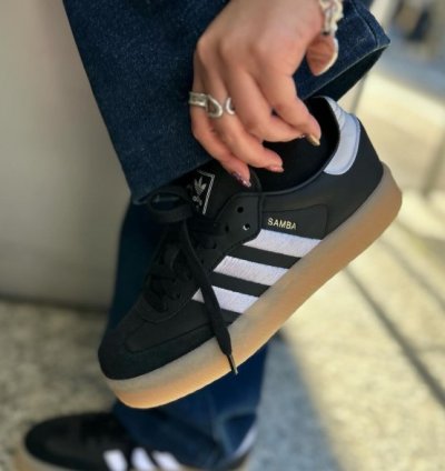Adidas Samba Gum Sole Black Sneakers