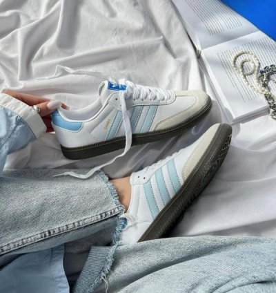 Adidas Samba Halo Blue Sneakers