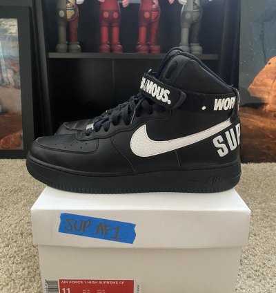 Nike Air Force 1 High Size 11 Supreme World Famous Af1