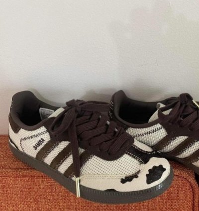Adidas Samba Notitle Cow Print Brown Sneakers