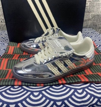 Adidas Samba X Wales Bonner Silver Sneakers