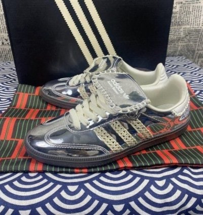 Adidas Samba X Wales Bonner Silver Sneakers