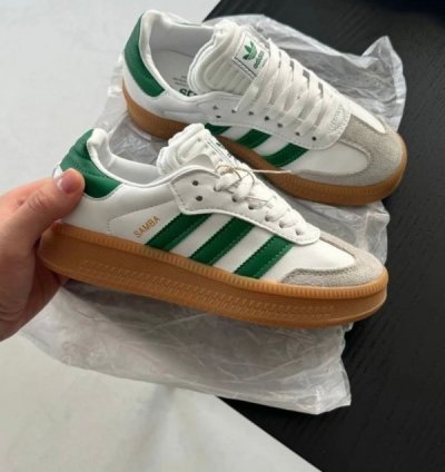 Adidas Samba X Xlg White Green Core Sneakers