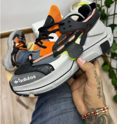 Adidas Sikaige Black Grey Orange Sneakers