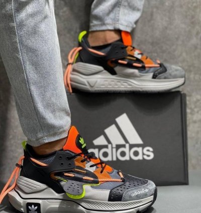 Adidas Sikaige Black Grey Orange Sneakers