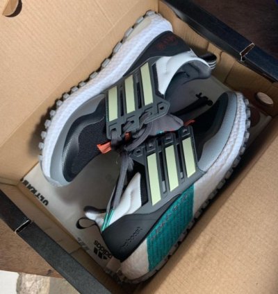 Adidas Ultraboost Guard Black White Blue Running Shoes