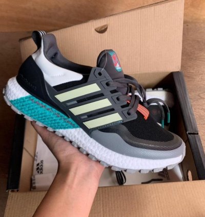 Adidas Ultraboost Guard Black White Blue Running Shoes