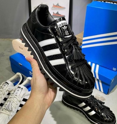 Adidas X Clot Superstar By Edison Chen Black Sneakers