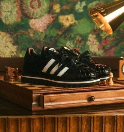 Adidas X Clot Superstar By Edison Chen Black Sneakers