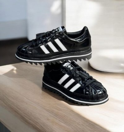 Adidas X Clot Superstar By Edison Chen Black Sneakers
