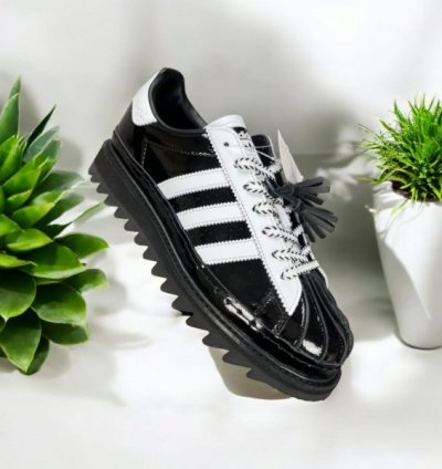 Adidas X Clot Superstar By Edison Chen White Black Sneakers
