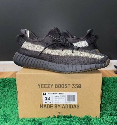 Adidas Yeezy 350 Black Cinder Reflective Sneakers Semi Ua