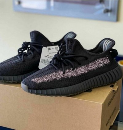 Adidas Yeezy 350 Black Cinder Reflective Sneakers Semi Ua