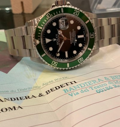 Rolex Submariner Date 16610lv Fat 4 Nos Full Stickers