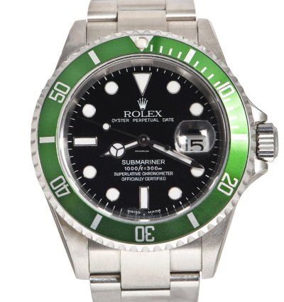 Rolex Submariner Date 16610lv Fat 4 Nos Full Stickers