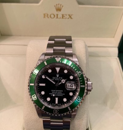 Rolex Submariner Date 16610lv Fat 4 Nos Full Stickers