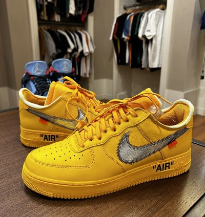 Nike Air Force 1 Low Off-white Ica University Gold