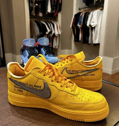 Nike Air Force 1 Low Off-white Ica University Gold