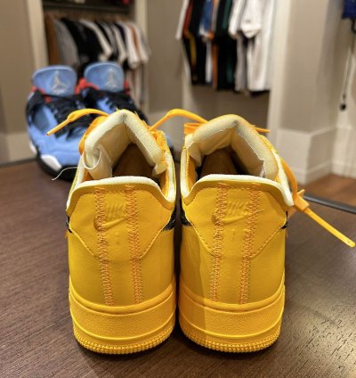 Nike Air Force 1 Low Off-white Ica University Gold