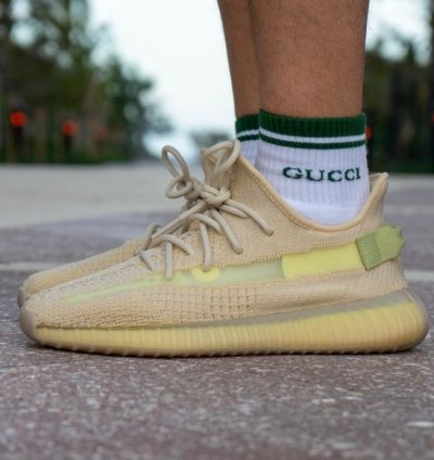 Adidas Yeezy 350 V2 Flax Sneakers Semi Ua
