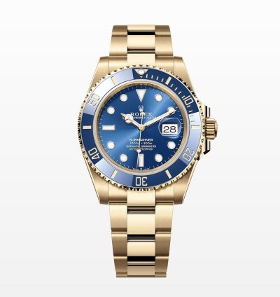 Rolex Submariner Date 18k Gold Blue Dial 41mm