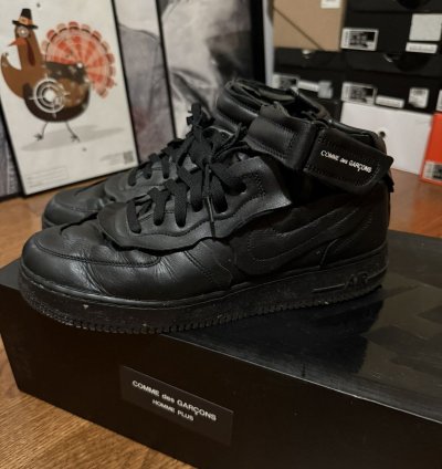 Nike Air Force 1 Mid Comme Des Garcons Black