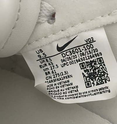 Nike Air Force 1 Mid Comme Des Garcons Cdg White Size 9 5