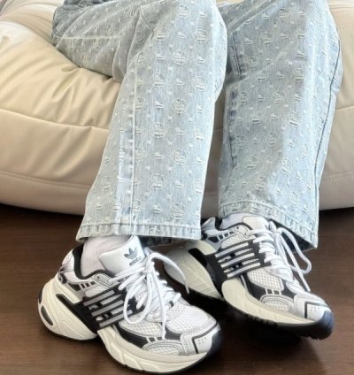 Adidia S Adistar Xlg White Black Silver Sneakers
