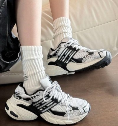 Adidia S Adistar Xlg White Black Silver Sneakers