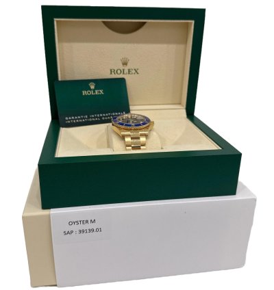 Rolex Submariner Date 2022 New Papers Rolex Submariner Date 41mm Blue 18k Yellow Gold 126618 Lb Box