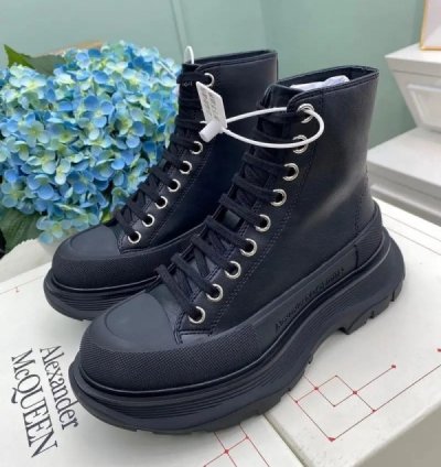 Alexander Mcqueen Tread Slick High Black Boots