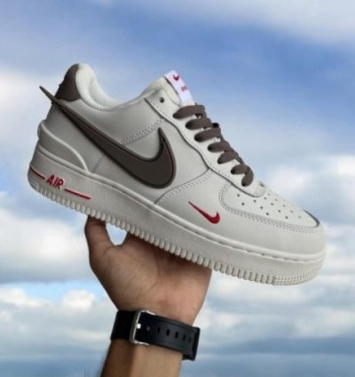 Ambush X Nik E Air Force Milk Coffee Sneakers