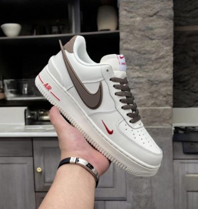 Ambush X Nik E Air Force Milk Coffee Sneakers