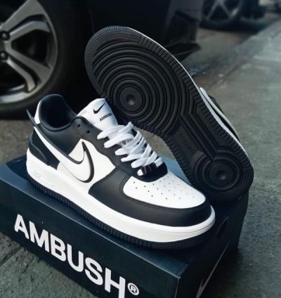 Ambush X Nike Air Force 1 Black White Panda Sneakers
