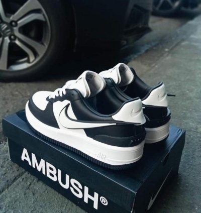 Ambush X Nike Air Force 1 Black White Panda Sneakers