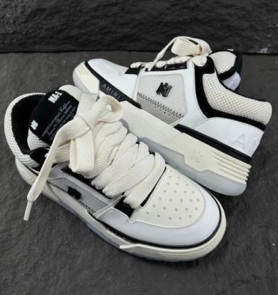 Amir I Mens Ma 1 Black White Sneakers