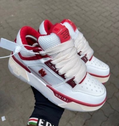 Amir Ma 1 Low White Beige Red Sneakers