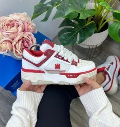 Amir Ma 1 Low White Beige Red Sneakers