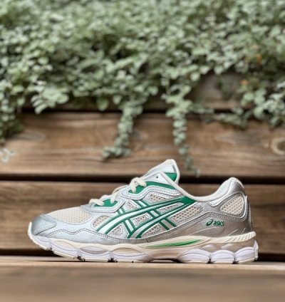 Asic S Curation Gel Nyc White Green Running Shoes