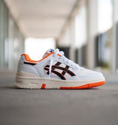 Asic S Ex89 White Orange Sneakers