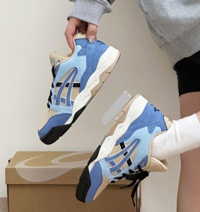 Asic S Gel Fuse Kigo Blue Beige Sneakers