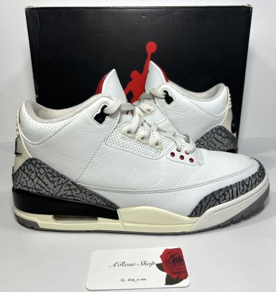 Nike Air Jordan 3 Retro White Cement Reimagined Size 12
