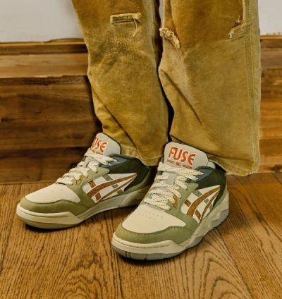 Asic S Gel Fuse Kigo Olive Beige Sneakers