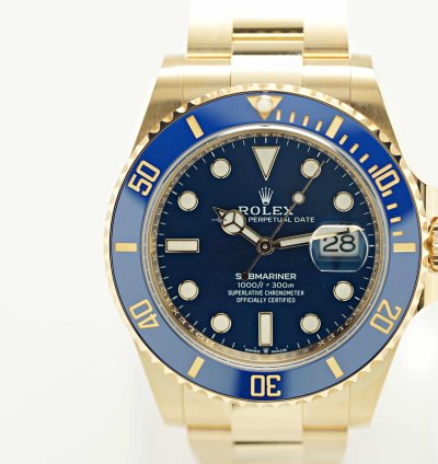Rolex Submariner Date 2025 New Yellow Gold Blue Dial 126618lb