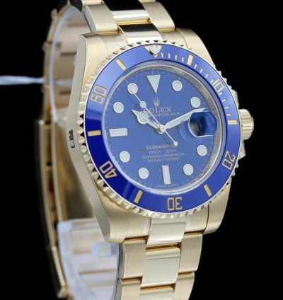 Rolex Submariner Date 40 Mm Gelbgold Blue Dial Ref 116618lb Rolex-foliert Lc100 2020