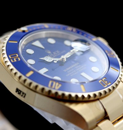 Rolex Submariner Date 40 Mm Gelbgold Blue Dial Ref 116618lb Rolex-foliert Lc100 2020