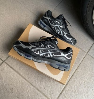 Asic S Gel Kayano 14 Black White Sneakers