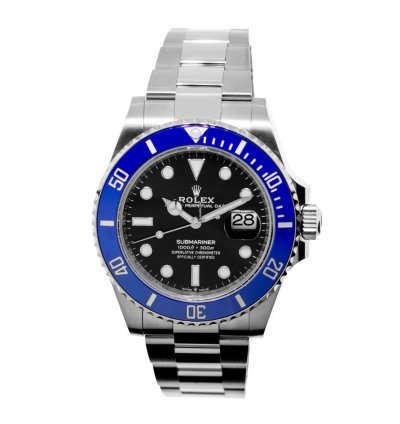 Rolex Submariner Date 40mm White Gold Black Dial Blue Bezel 126619